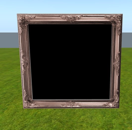 Antique Wood Wall Picture Frame - Rose Pink -2 prims by RWC(boxed)Copy/Mod