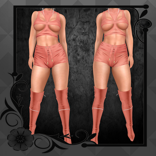 V2V DANA SHORTS ( LARA X)  PEACH add me