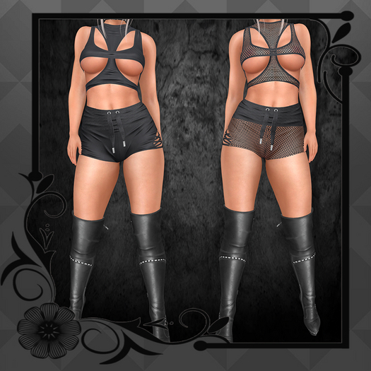V2V DANA SHORTS ( LARA X)  BLACK add me