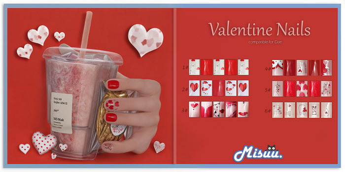 Misuu Store. Valentine Nails