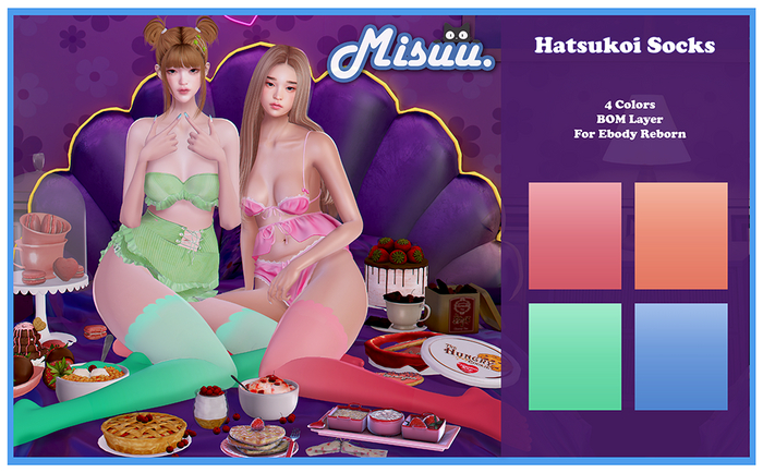 Misuu Store. Hatsukoi Socks