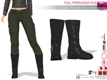 MI963134 Female Motobike Biker Rider Boots