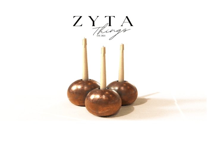 ZYTA: Trio Candles - Copper 