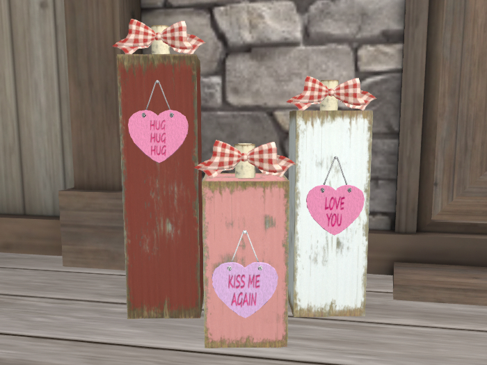 Valentine's Day Wood Blocks