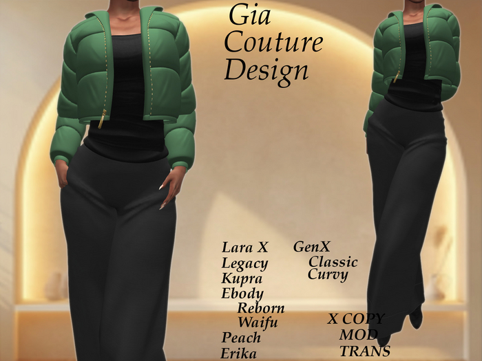 "GCD" Janet Puffer Jacket Sage