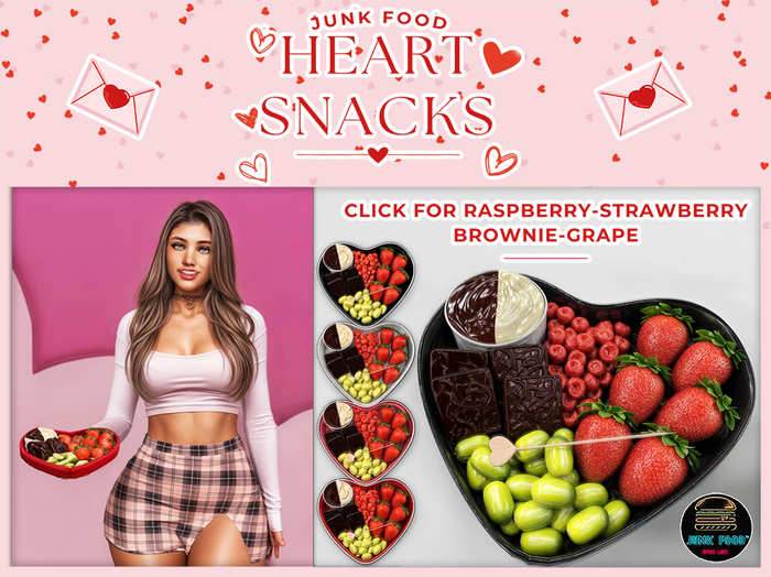 Junk Food - Heart Snacks Box (Black)