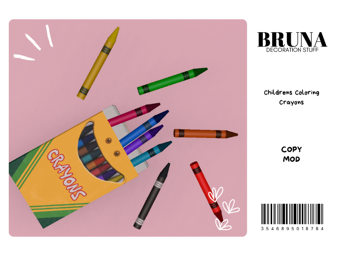BRUNA -Childrens Coloring Set - Crayons