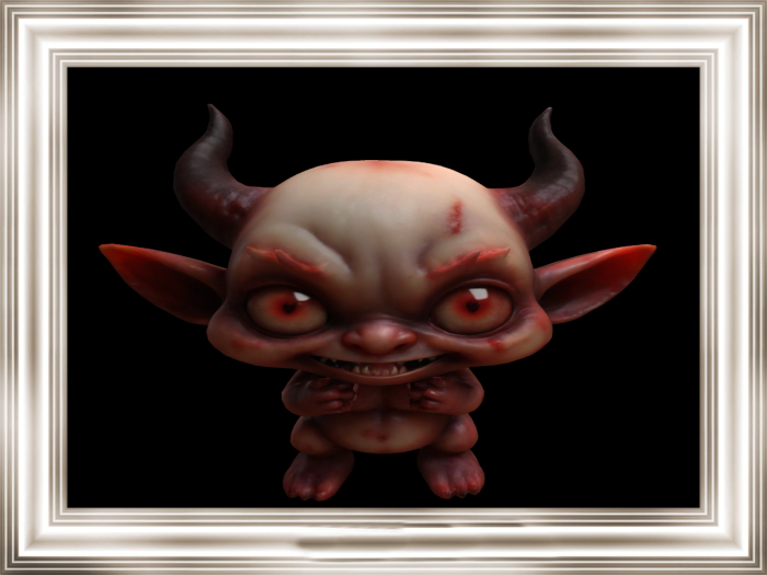 HB: Devil Chibi statue FULL PERM