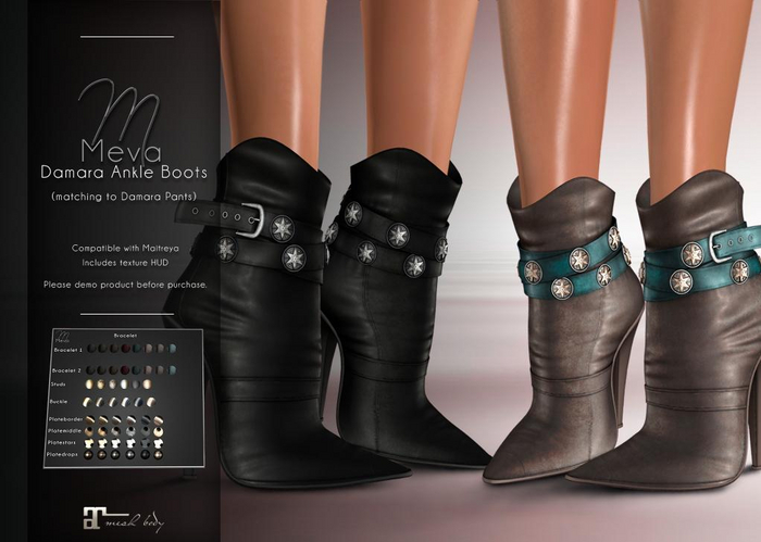 Meva Damara Ankle Boots Box [Wear Me]
