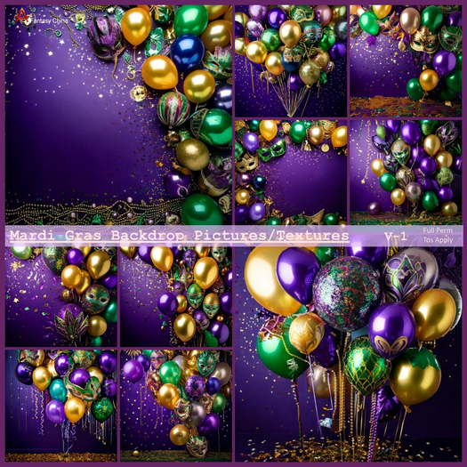 Mardi Gras Backdrop Textures