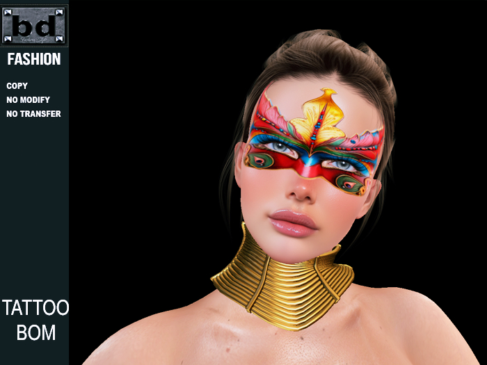 [bd] MASK TATTOO BOM CARNIVAL 10  LEL EVOX UNPACK
