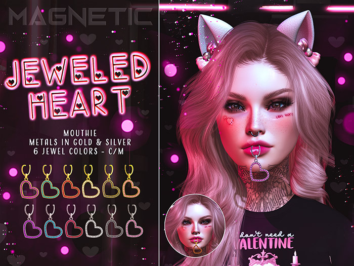 Magnetic - Jeweled Heart
