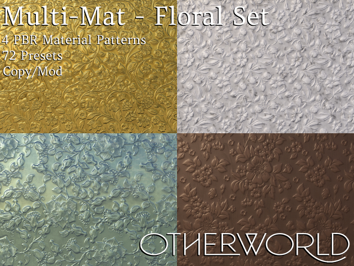 Otherworld PBR Multi-Material - Floral Set CM - 72 material presets!
