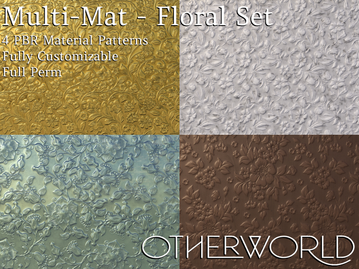 Otherworld PBR Multi-Material - Floral Set CMT