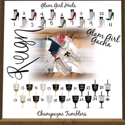 REIGN.- CHAMPAGNE TUMBLER- #21