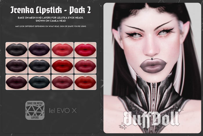 [BuffDoll] - Irenka Lipstick EVOX [PACK 02]