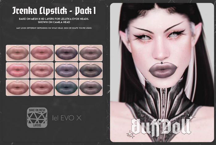 [BuffDoll] - Irenka Lipstick EVOX [PACK 01]