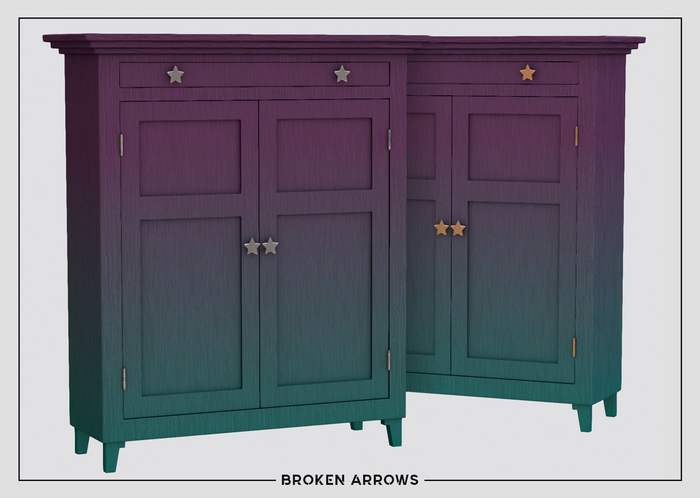BROKEN ARROWS - Northern - Magenta Sideboard 