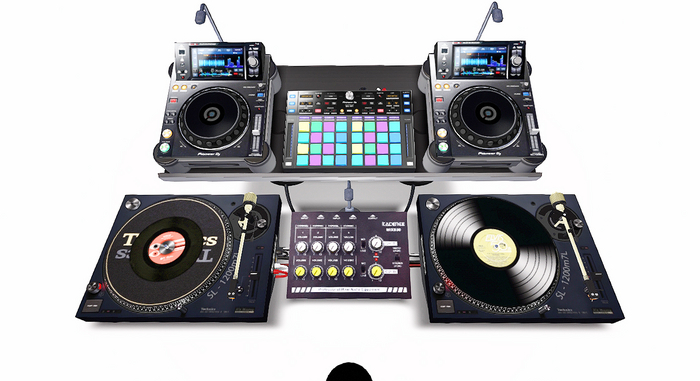 DJ equipment with animations 3