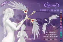 .Bloss'me. - Cupid's Bow&Arrow (White)