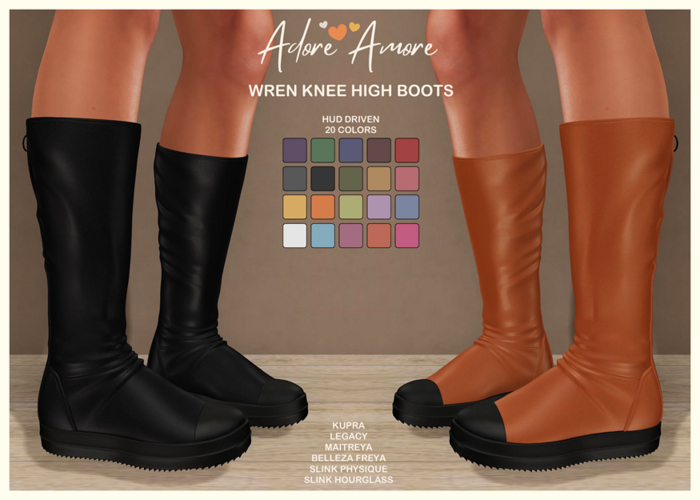 .:Adore:.  Wren - Knee High Boots