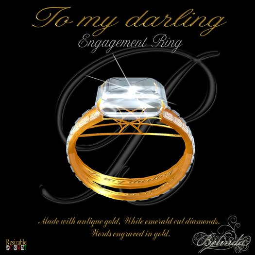 To My Darling - Ring - Gold