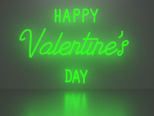 Happy Valentine's Day 15 neon sign Full Permission