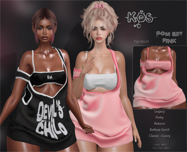.KOS. Gom Set - Pink