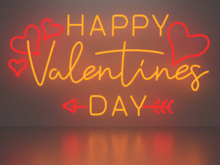 Happy Valentine's Day 14 neon sign Full Permission