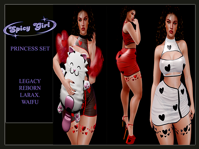 Spicy Girl - Princess and Plush Kitty SET