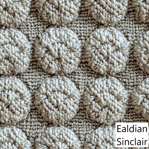 Natural Wool Woven Disc Seamless Texture