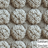 Natural Wool Woven Disc Seamless Texture