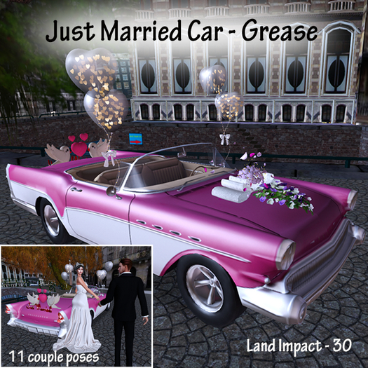 S55 Just Married Car "GREASE"