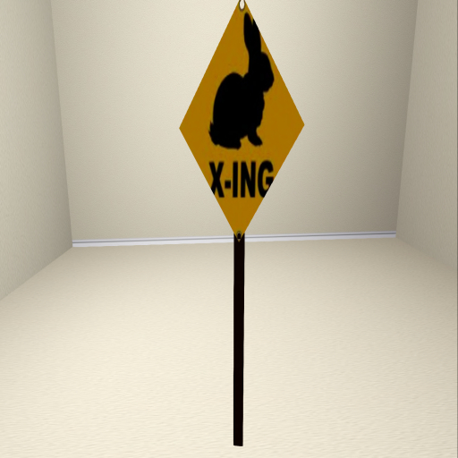 BO-Bunny Crossing Sign