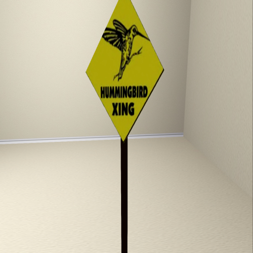 BO-Hummingbird Crossing Sign