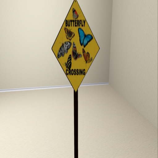 BO-Butterfly Crossing Sign