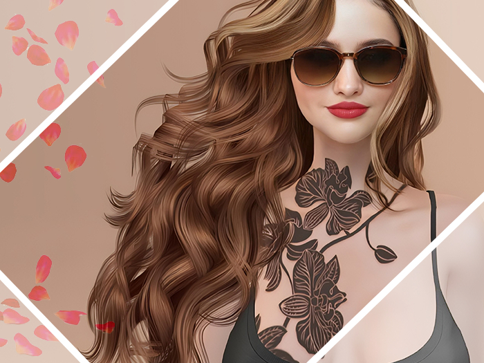 Branch Tattoo 2 Tones (bom)