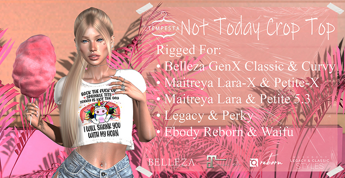 .:Tempesta:. Not Today Crop Top