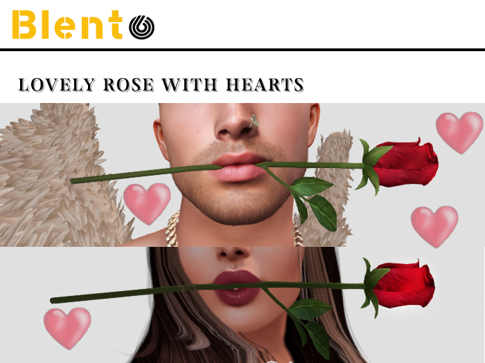 Blento* Lovely Rose with Hearts