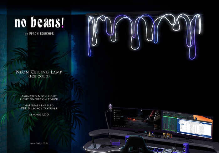 [nb!] - Neon Ceiling Lamp (ice cold) ADD