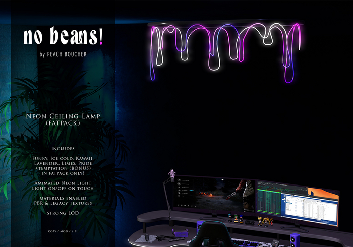 [nb!] - Neon Ceiling Lamp (FATPACK) ADD