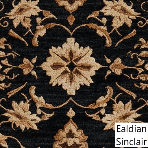 Black and Tan Embroidery Seamless Texture