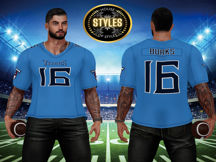 Tennessee Titans BURKS Men's Jersey