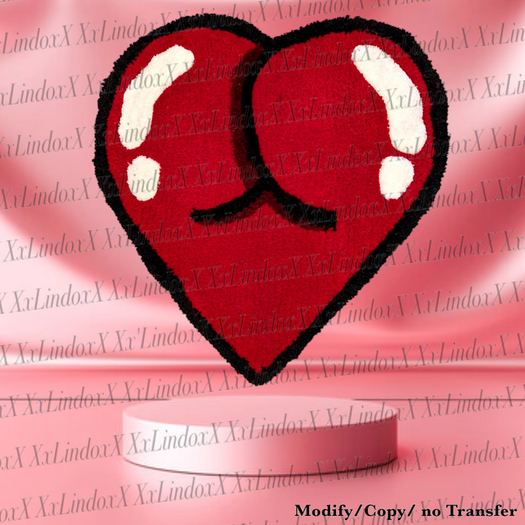 Booty heart valentine Rug