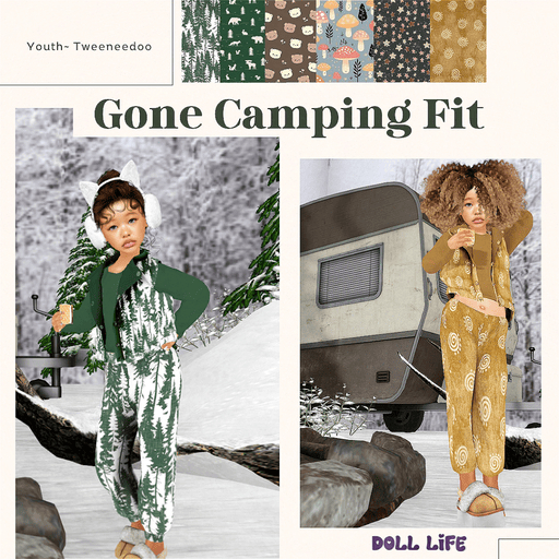 *DOLL LIFE~Gone Camping Set FATPACK