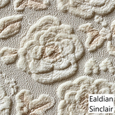 White Embroidered Roses Seamless Texture