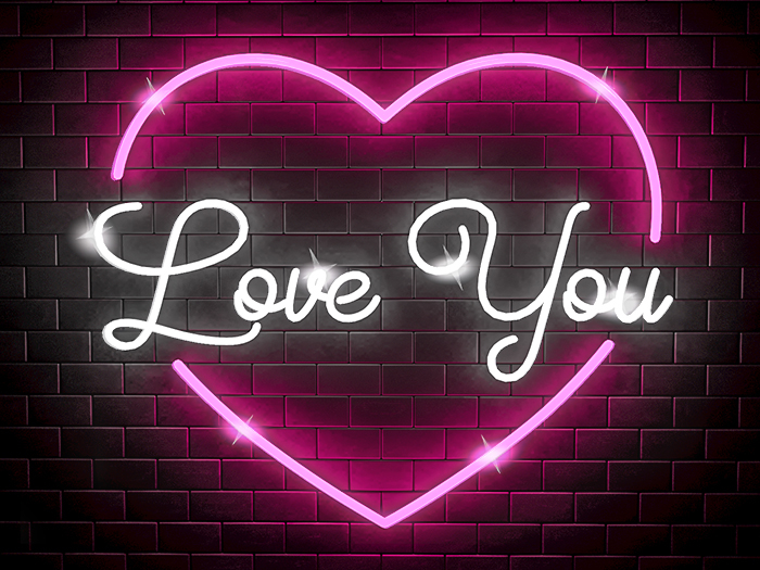 EA Design ♦ Neon Lights - Love You