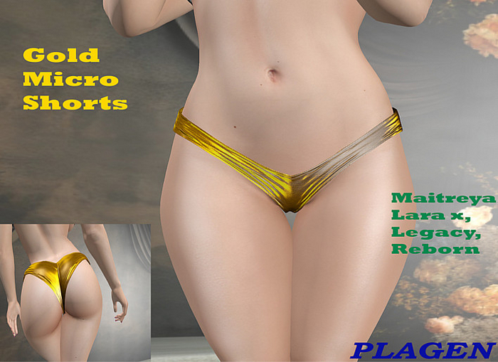 Gold Micro Shorts   - PLAGEN  (ADD)