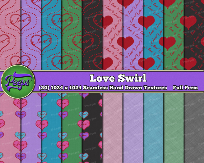 Peeps Textures Love Swirl