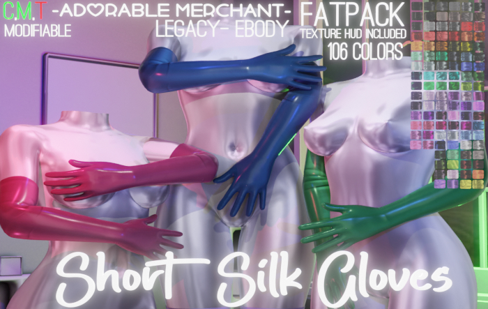 Short Silk Gloves - FATPACK - Adorable Merchant -